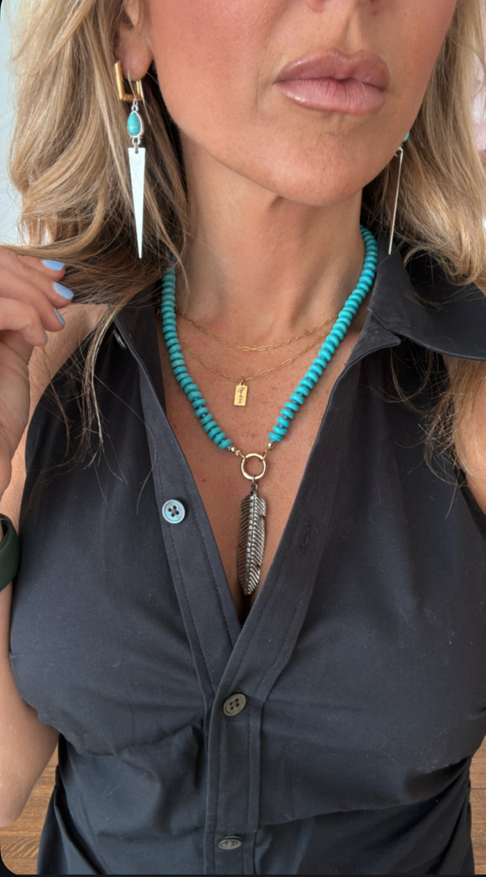 Turquoise Charm Necklace