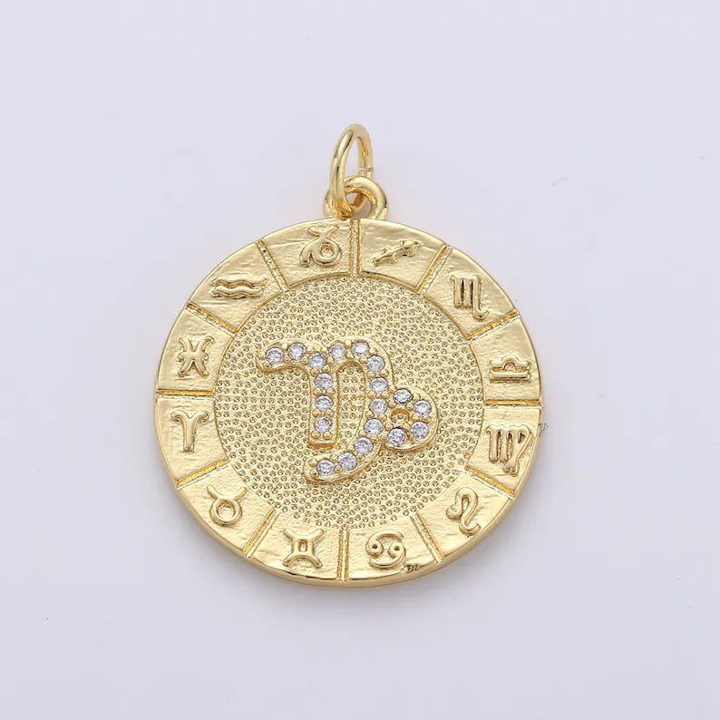 BB Charm Zodiac Evil Eye Necklace