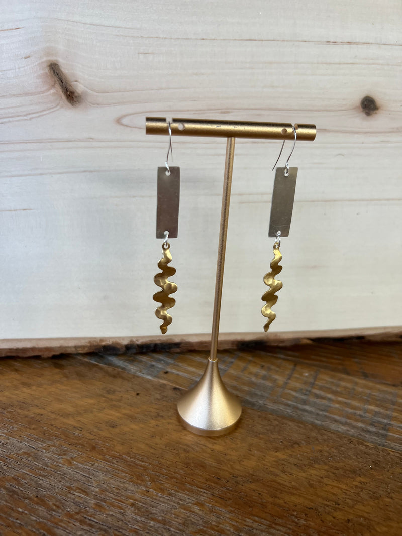 Anne's Angle in Silver Earring