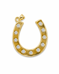 DISCO COWGIRL HORSESHOE CHARM
