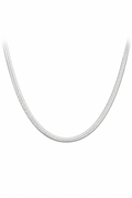 SILVER HERRINGBONE NECKLACE