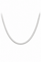 SILVER HERRINGBONE NECKLACE