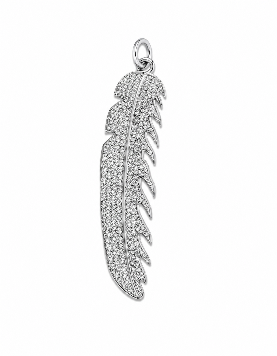 SILVER FEATHER 2.0 CHARM