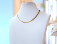 Gold Herringbone Necklace