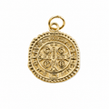 SAINT BENEDICT GOLD MEDAL CHARM