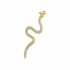 GOLD GILDED VIPER CHARM
