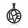 LOVE pave pendant