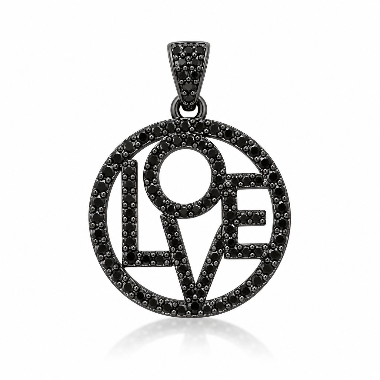 LOVE pave pendant
