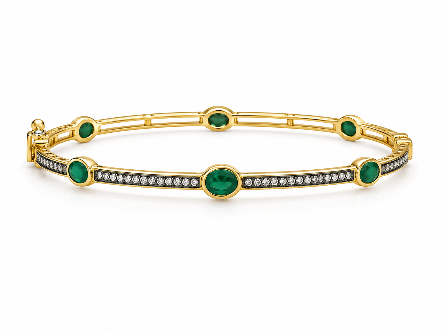 The Duchess Emerald Bangle