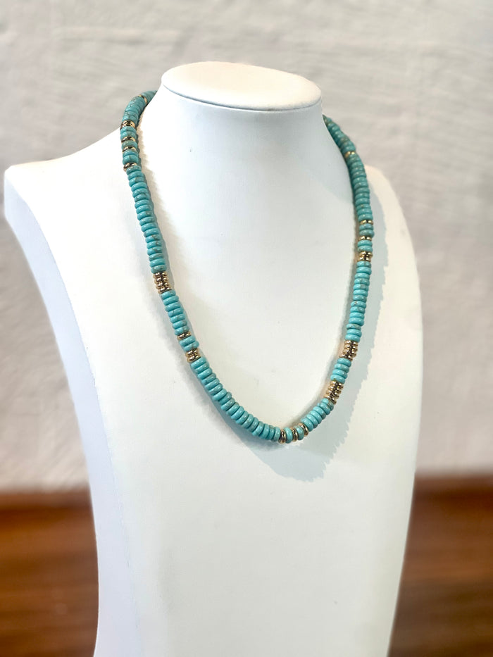 Turquoise & Gold Beads