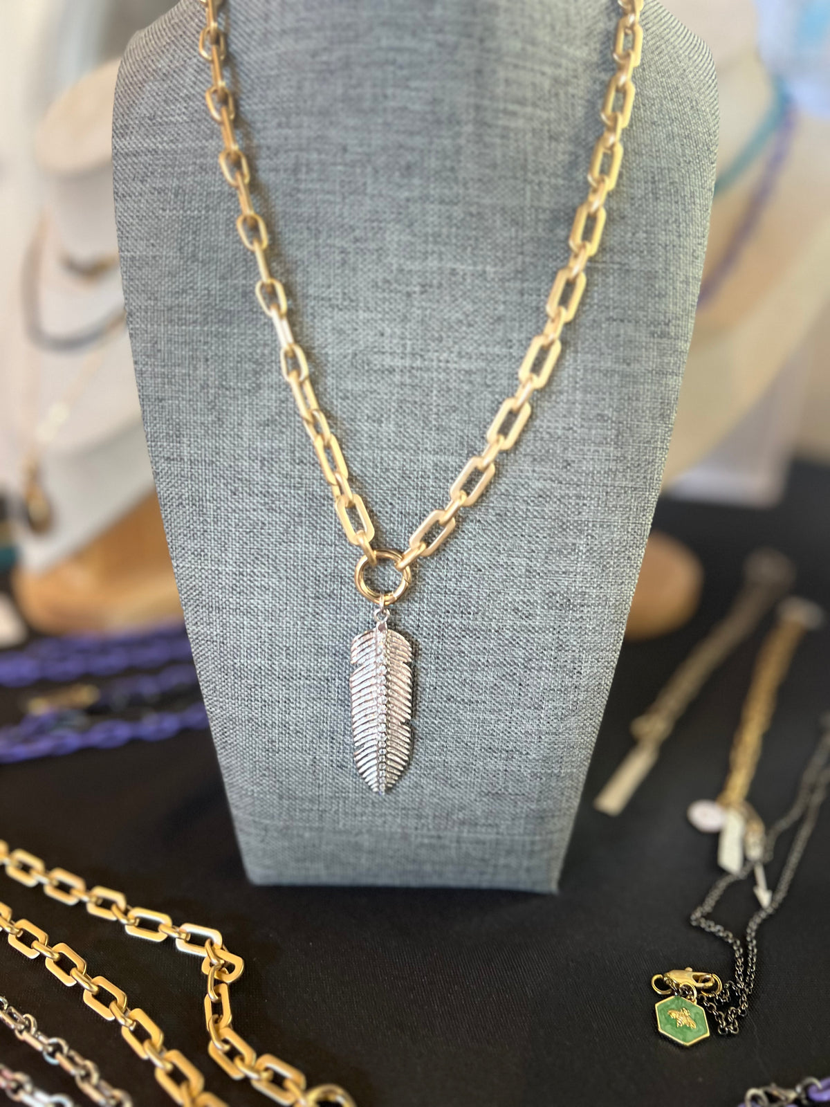 Gold/silver Hope Charm Necklace