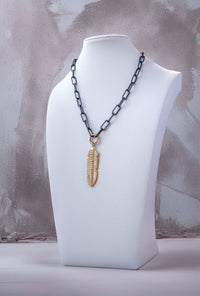 Perfectly Stated Charm Necklace w/gold