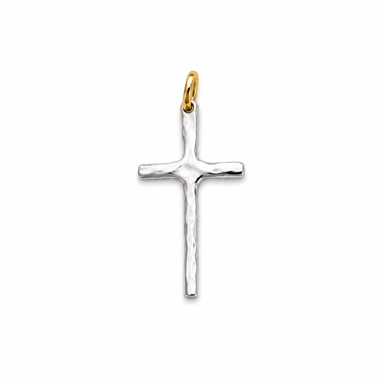 SILVER CROSSROADS CHARM