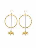 Elephant Charm Earrings