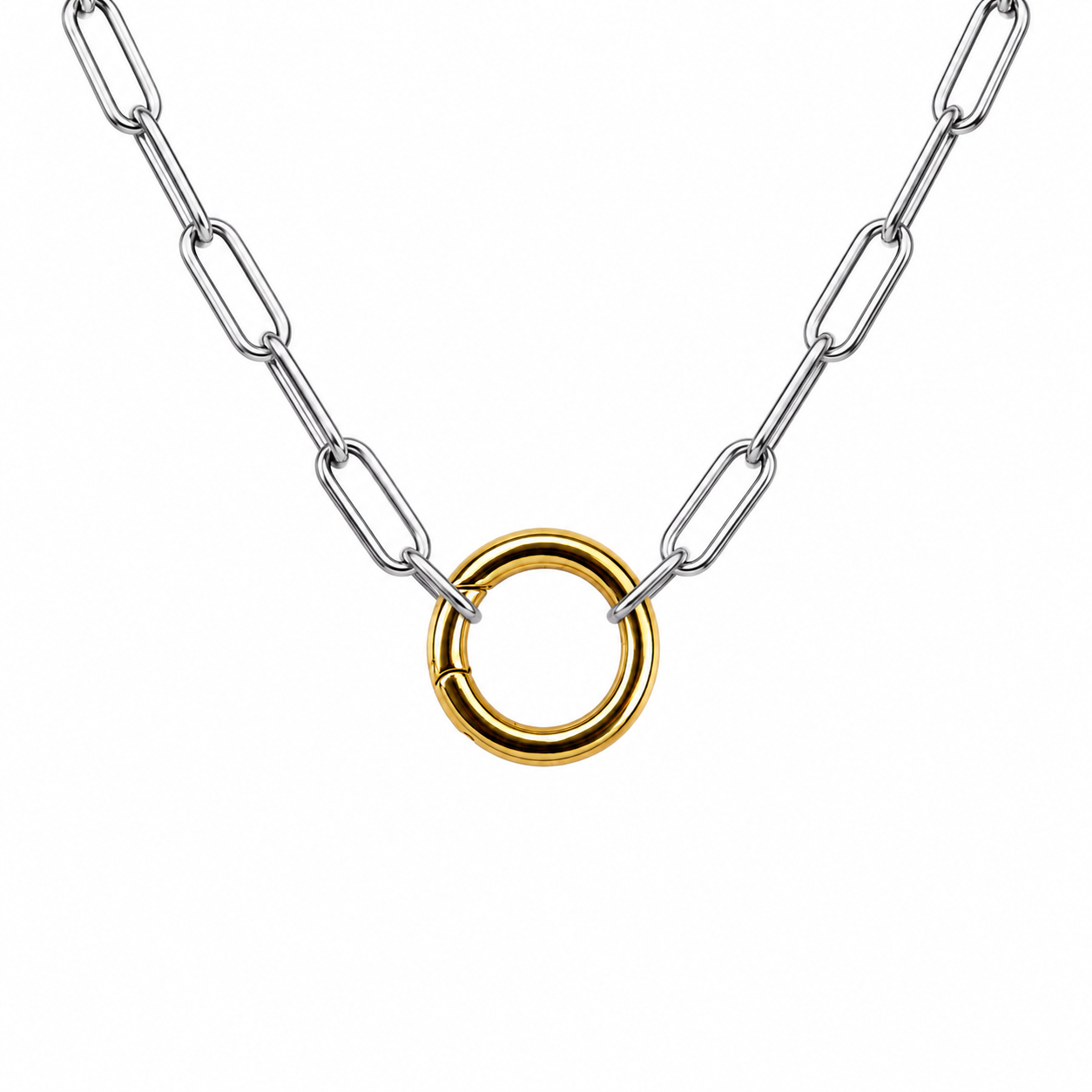 SILVER PAPERCLIP CHAIN