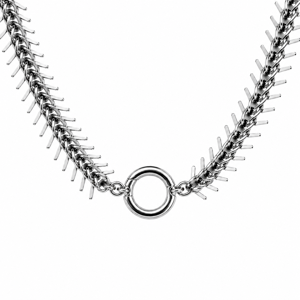 GUNMETAL FISHBONE CHAIN