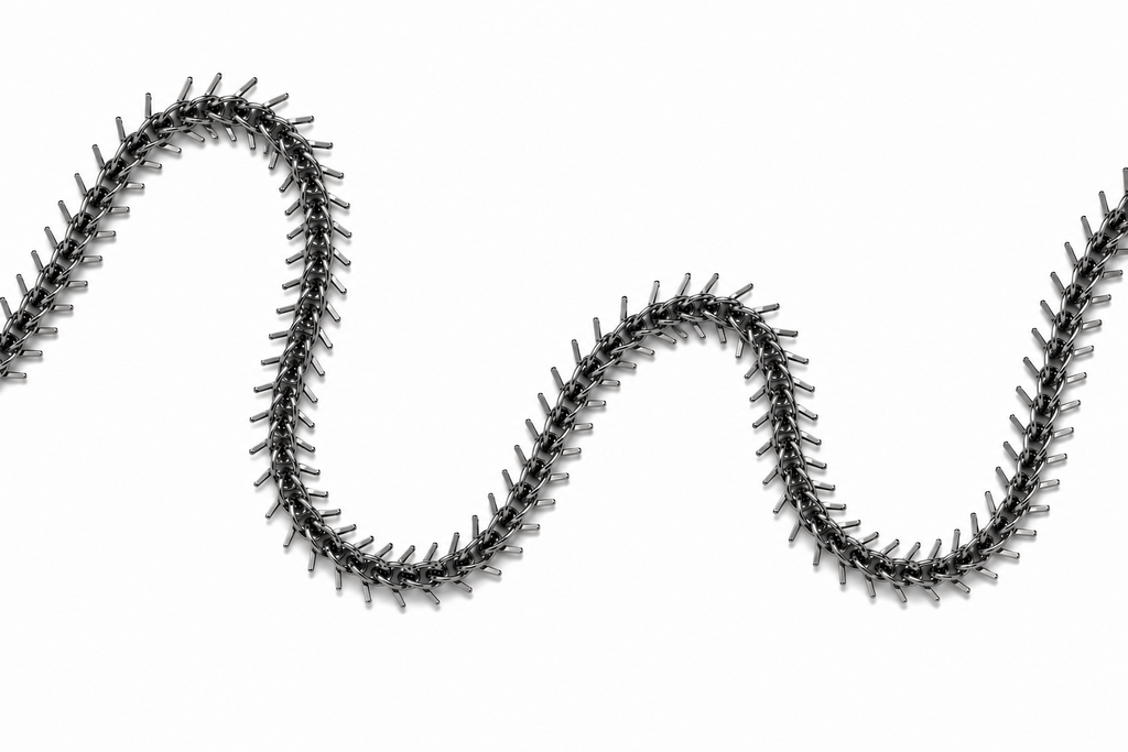 GUNMETAL FISHBONE CHAIN