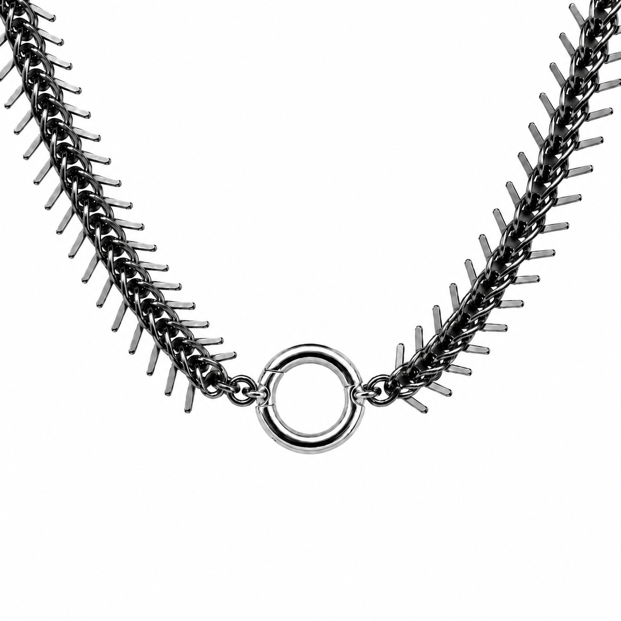 GUNMETAL FISHBONE CHAIN