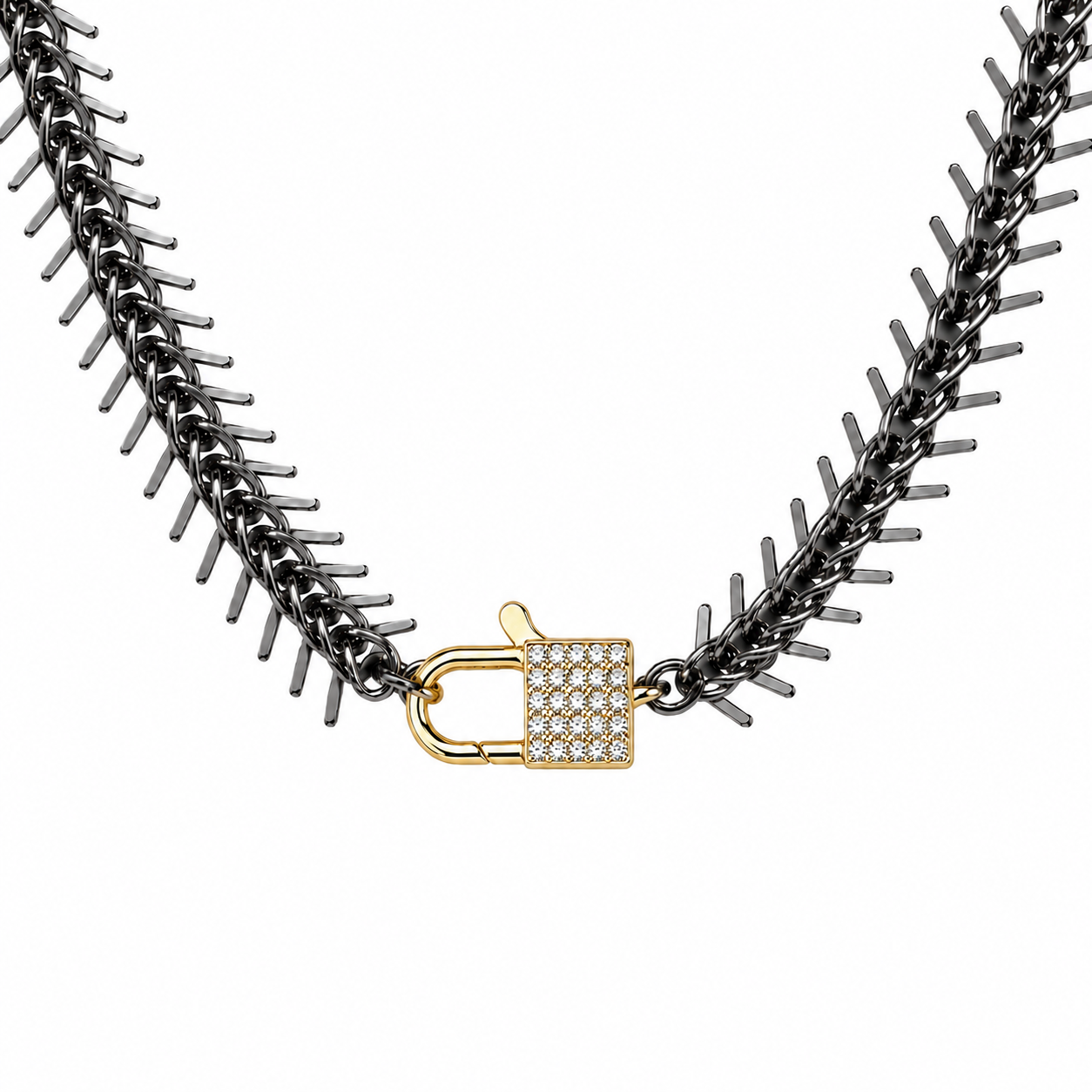 GUNMETAL FISHBONE CHAIN