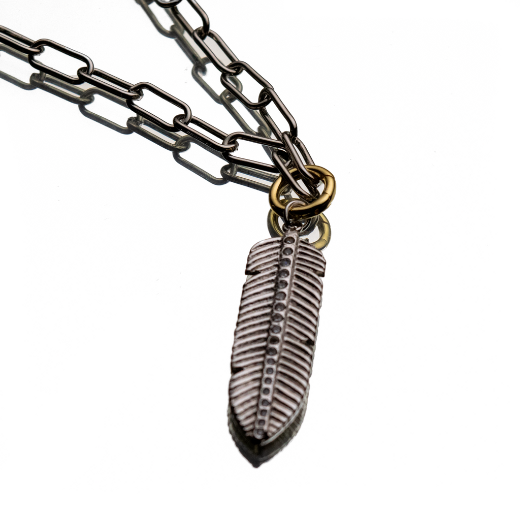 FAVOR & FEATHER NECKLACE