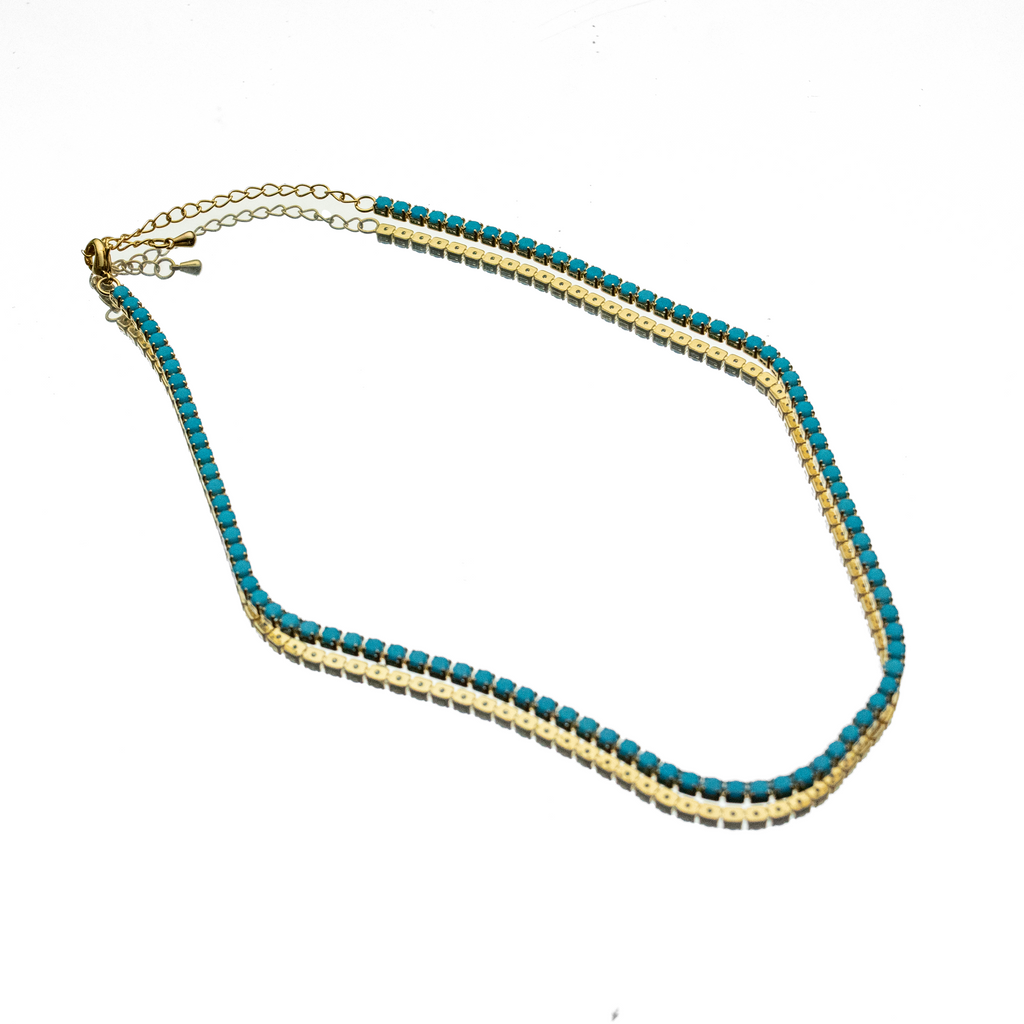 ROUND TOP CONVERTIBLE TENNIS NECKLACE + BRACELET