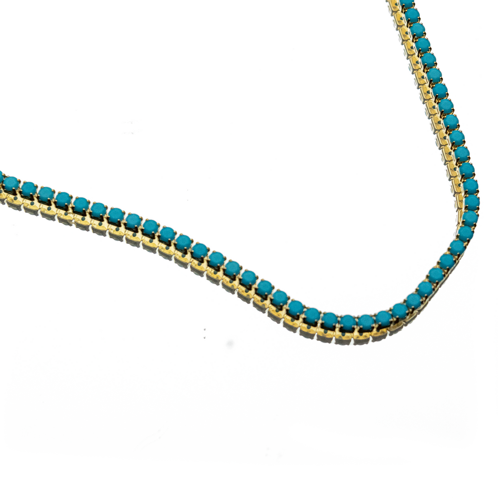 ROUND TOP CONVERTIBLE TENNIS NECKLACE + BRACELET