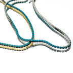ROUND TOP CONVERTIBLE TENNIS NECKLACE + BRACELET