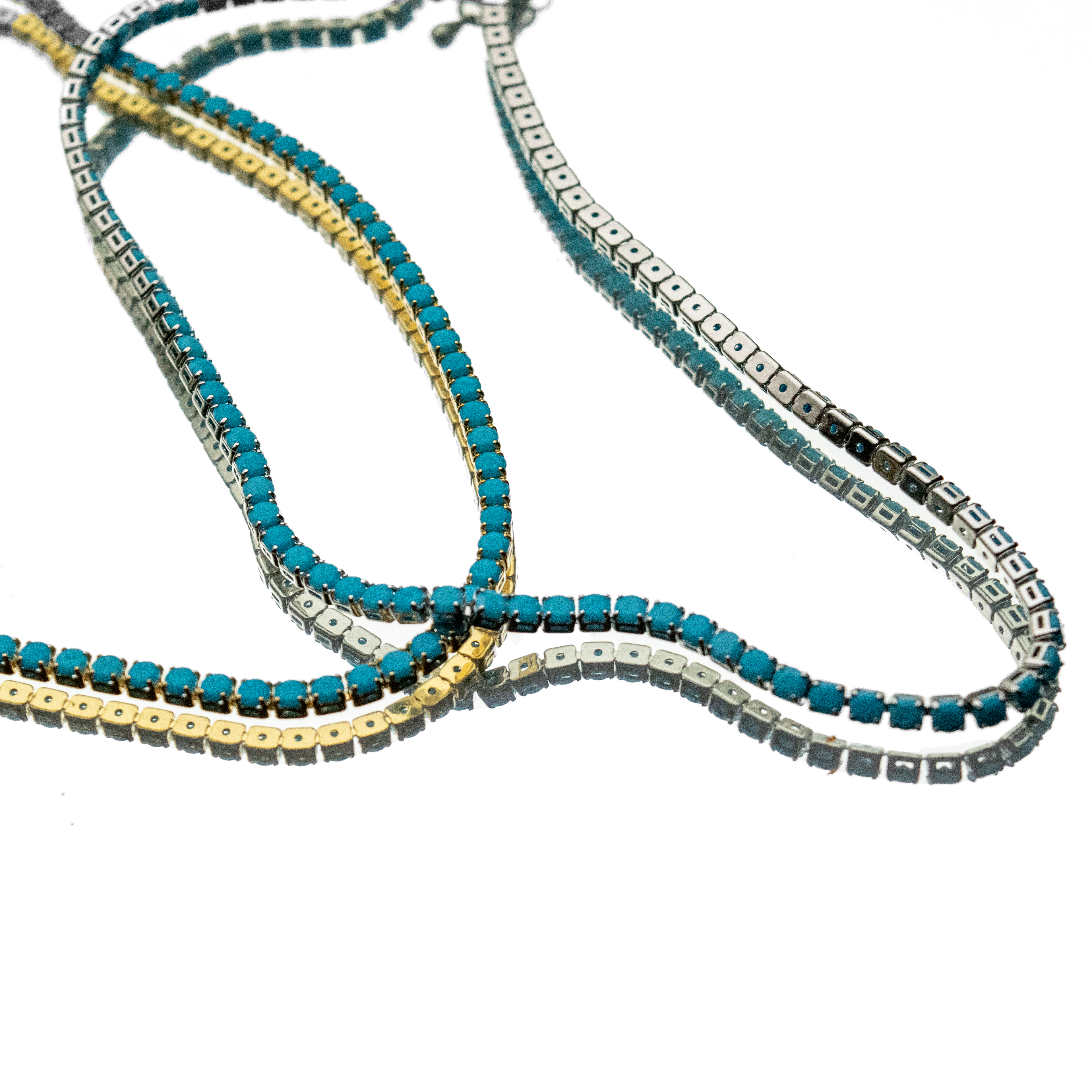 ROUND TOP CONVERTIBLE TENNIS NECKLACE + BRACELET