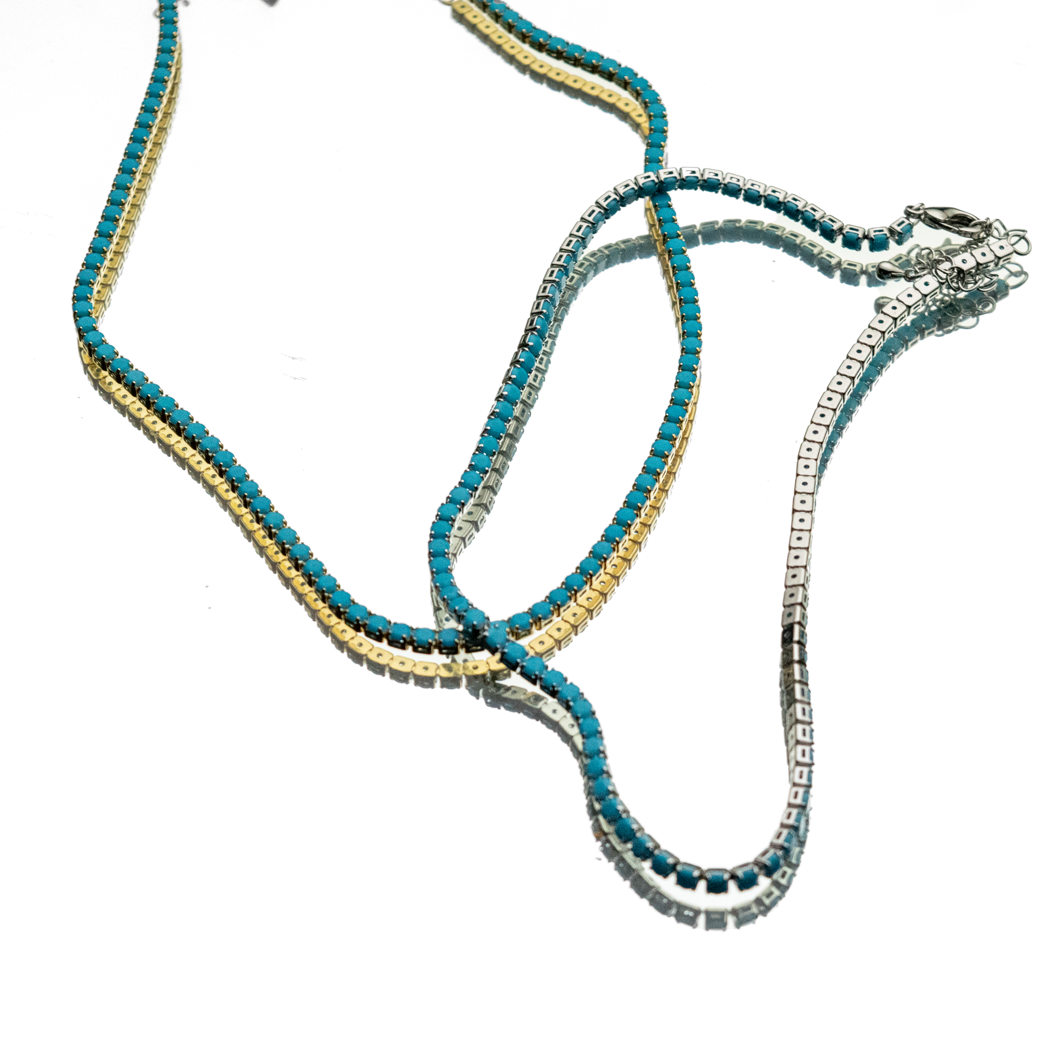 ROUND TOP CONVERTIBLE TENNIS NECKLACE + BRACELET