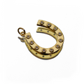 DISCO COWGIRL HORSESHOE CHARM