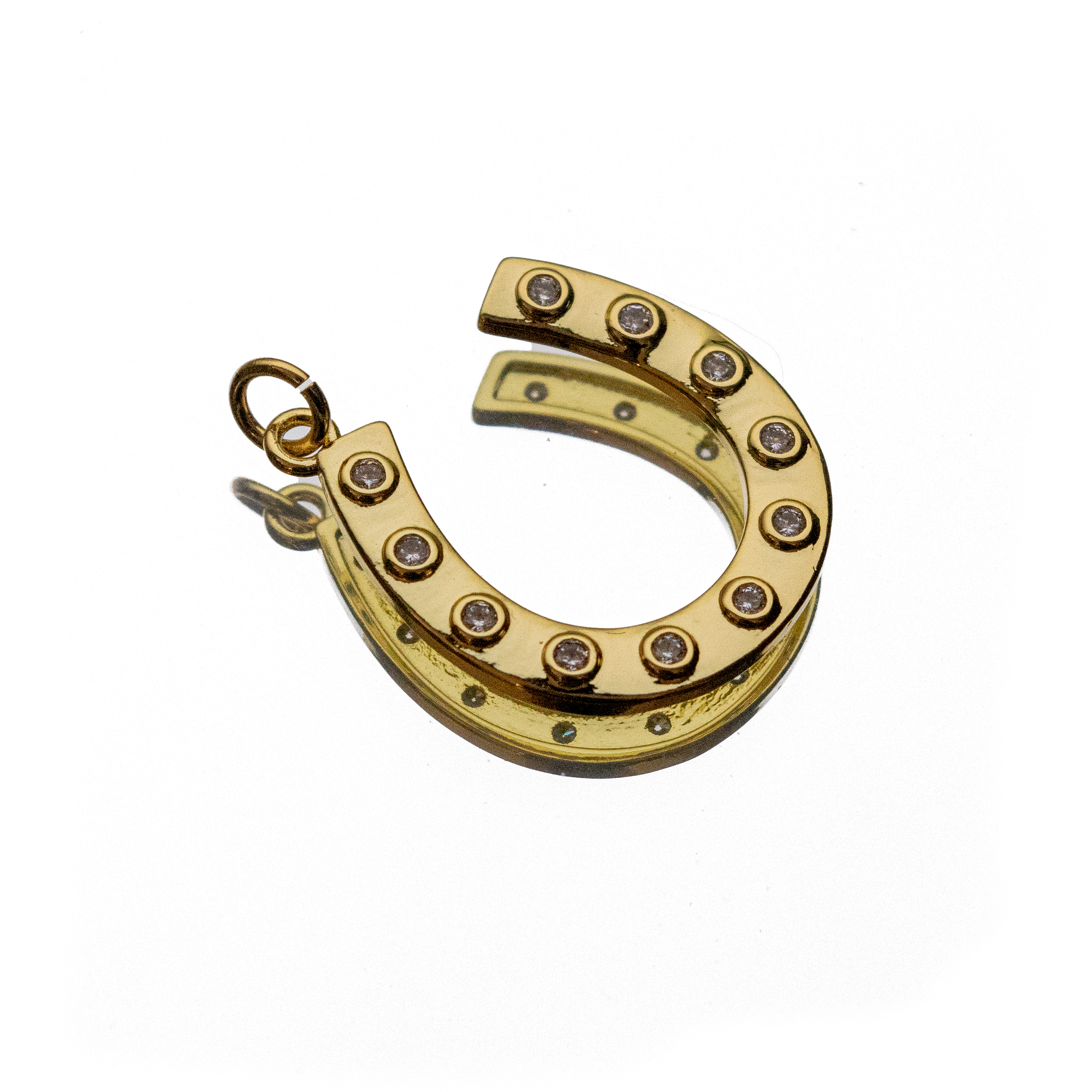 DISCO COWGIRL HORSESHOE CHARM