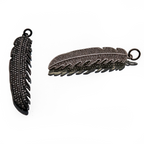MIDNIGHT PLUME CHARM