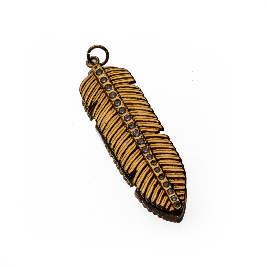 GILDED PLUME CHARM