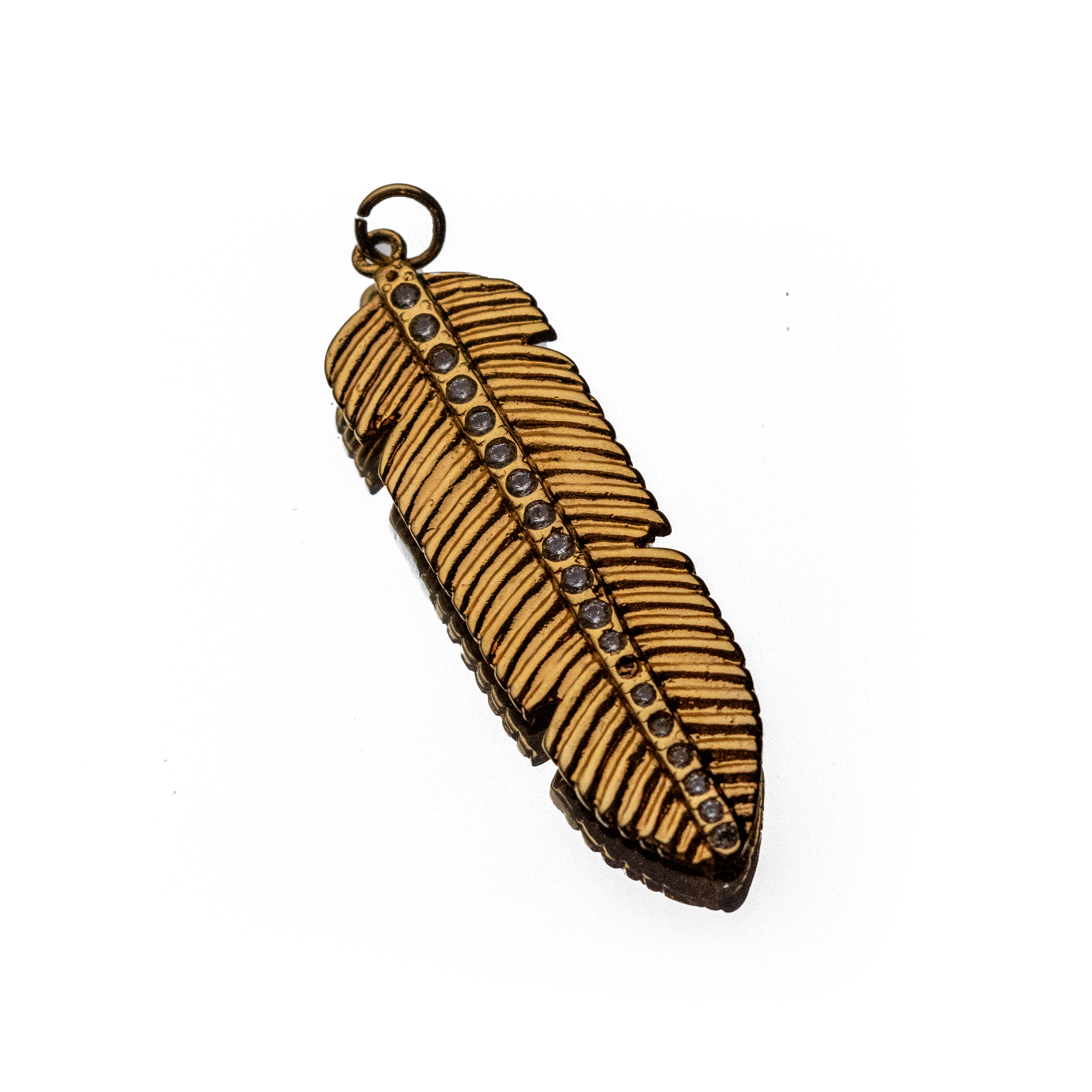 GILDED PLUME CHARM