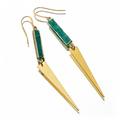 TURQUOISE LIGHTNING EARRINGS
