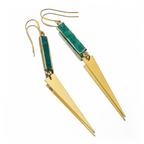 TURQUOISE LIGHTNING EARRINGS