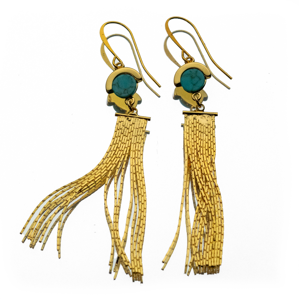 GOLDEN HOUR FRINGE EARRINGS