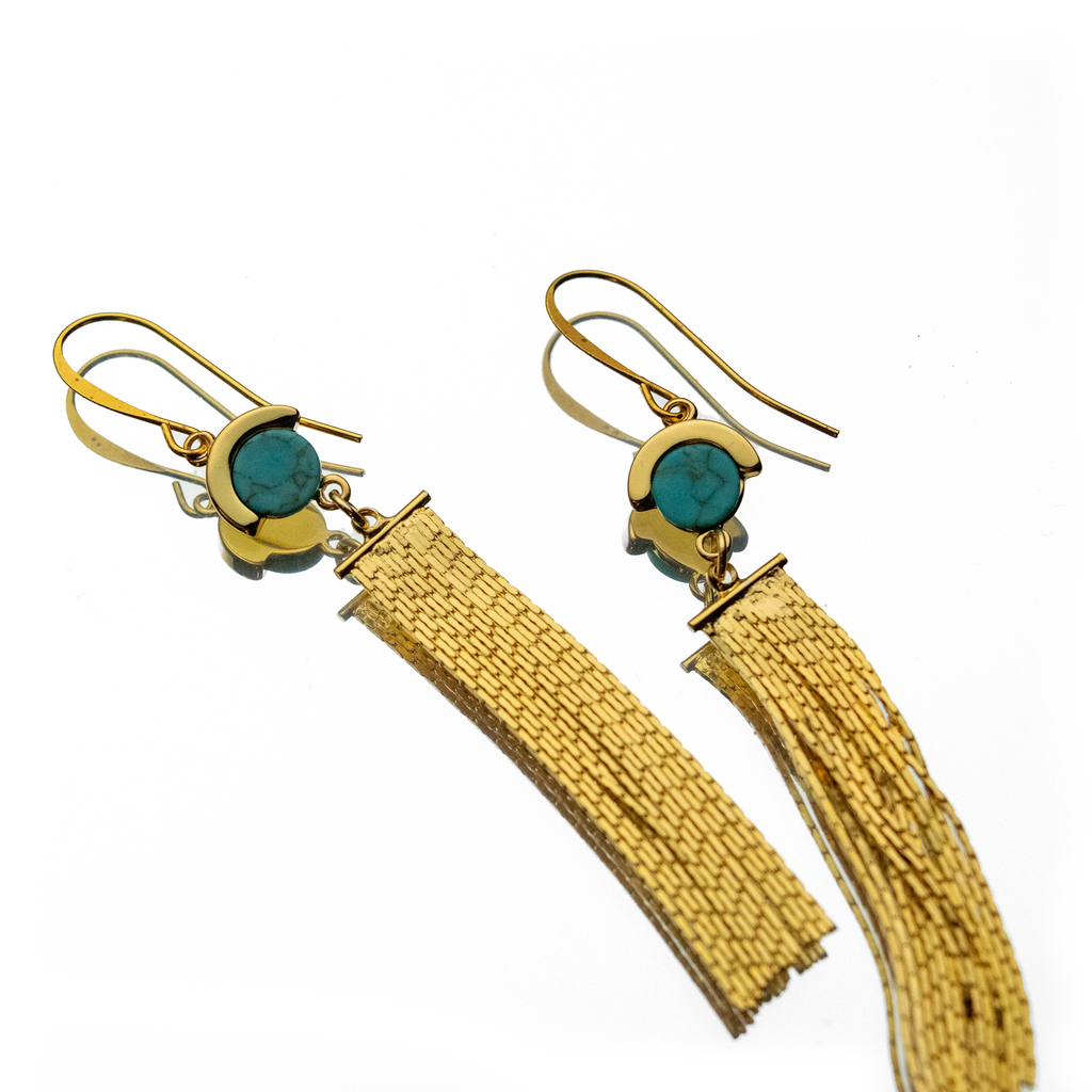 GOLDEN HOUR FRINGE EARRINGS