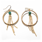 DISCO HOOPS WITH GEM FRINGE