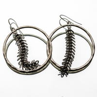 Signature Hoop with Chainmail Detail