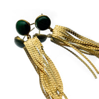 Malachite Drip Earrings