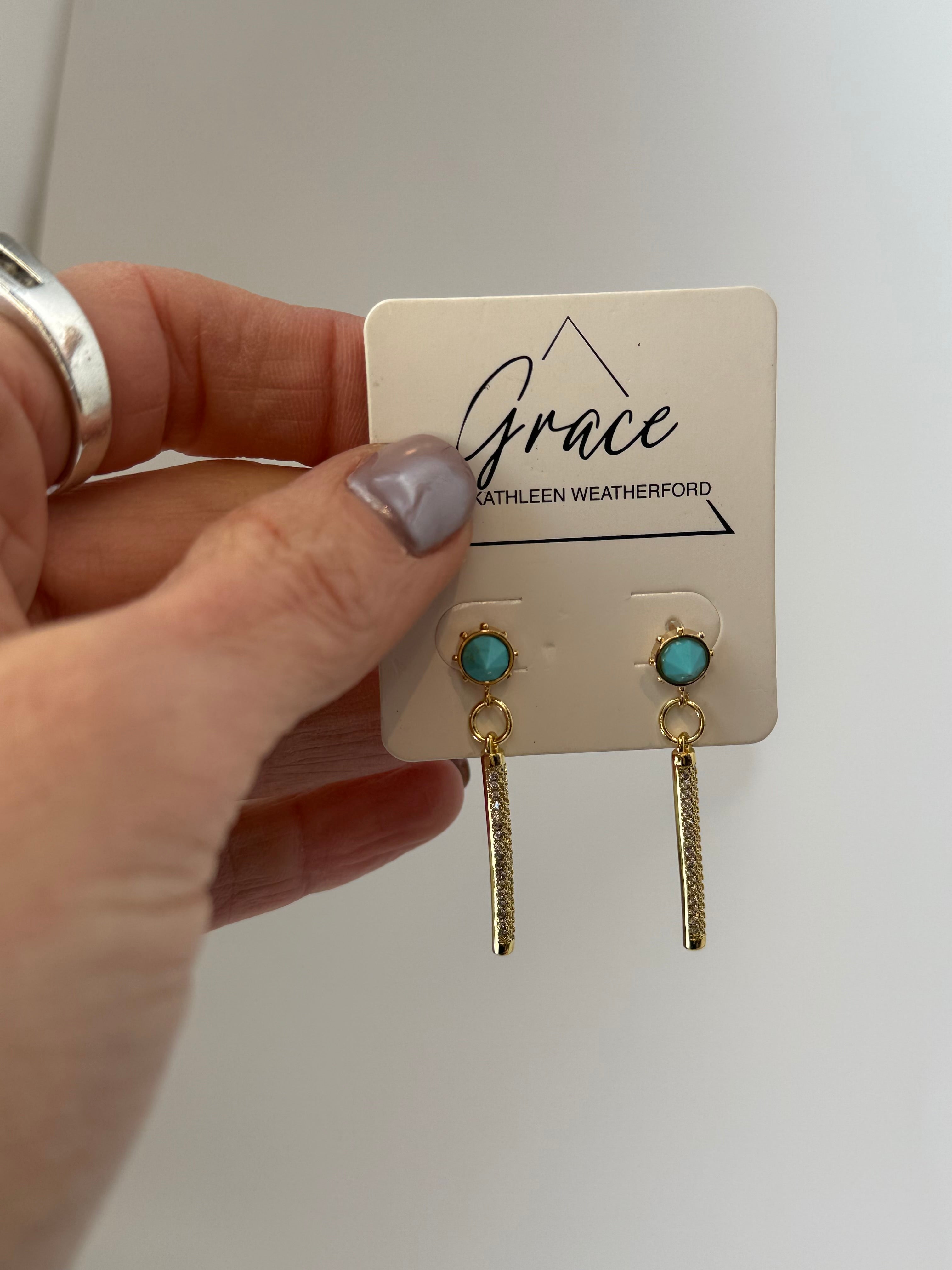 Turquoise Nova Stud