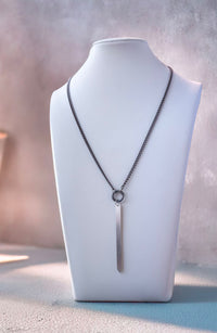 Simply irresistible charm necklace w/ gunmetal carabiner