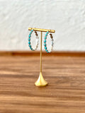 Turquoise Hoops