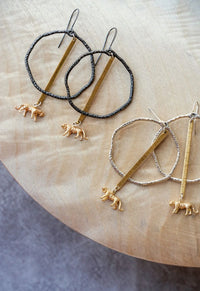 Team Spirit Earrings (Gunmetal)