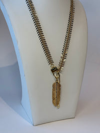 Fishbone Necklace with the Scarlett Extender