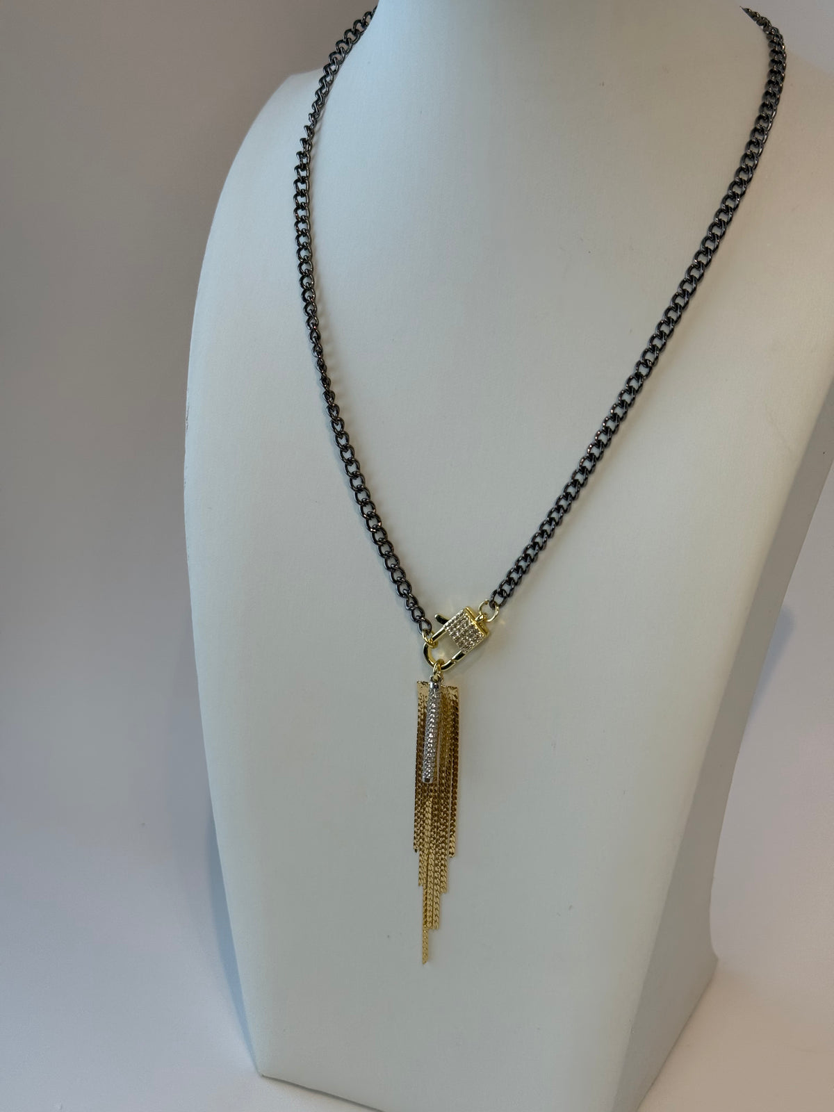 Gunmetal & Gold Locket