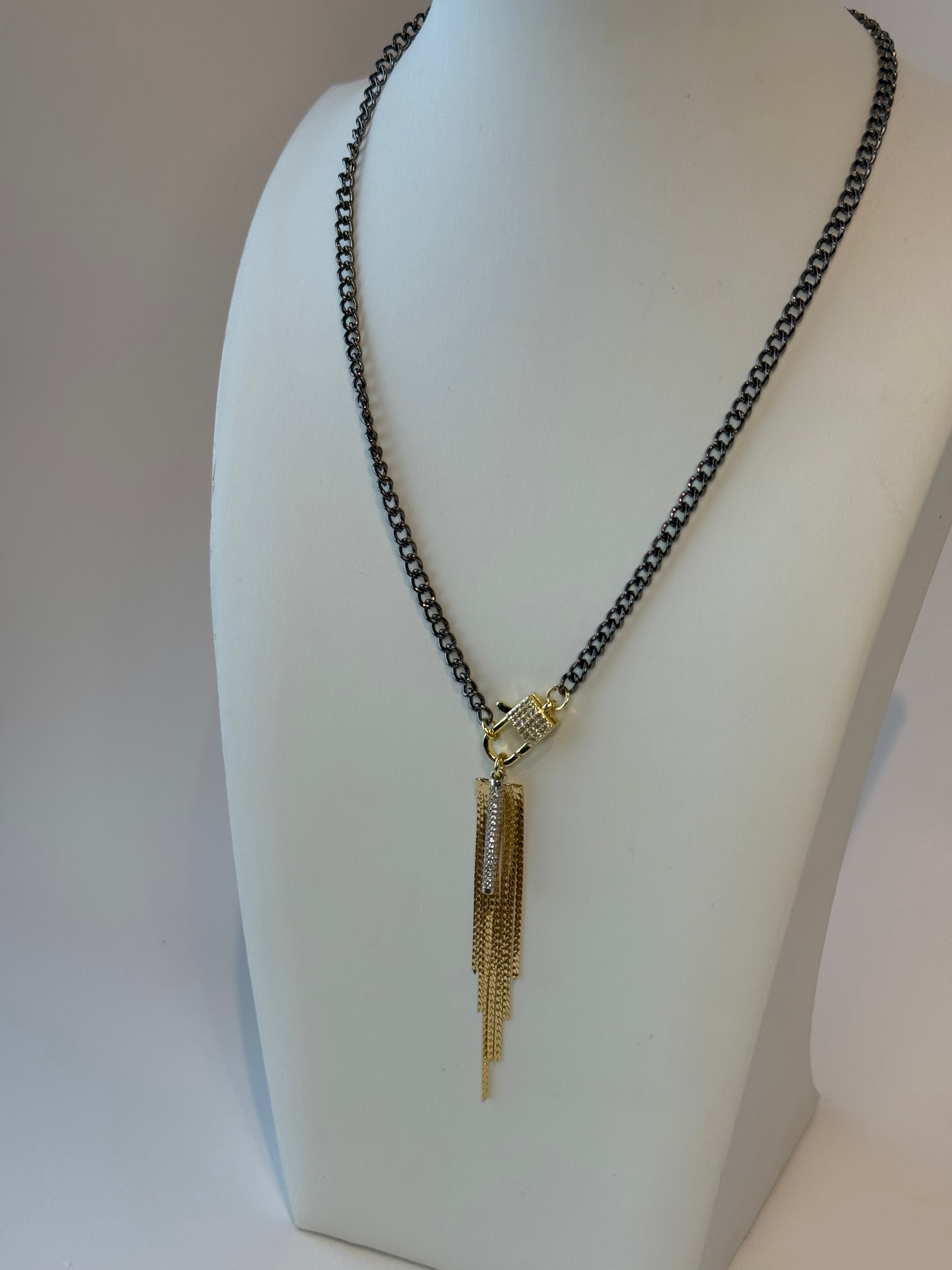 Gunmetal & Gold Locket