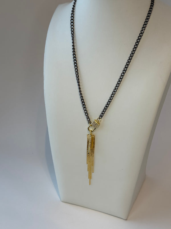 Gunmetal & Gold Locket