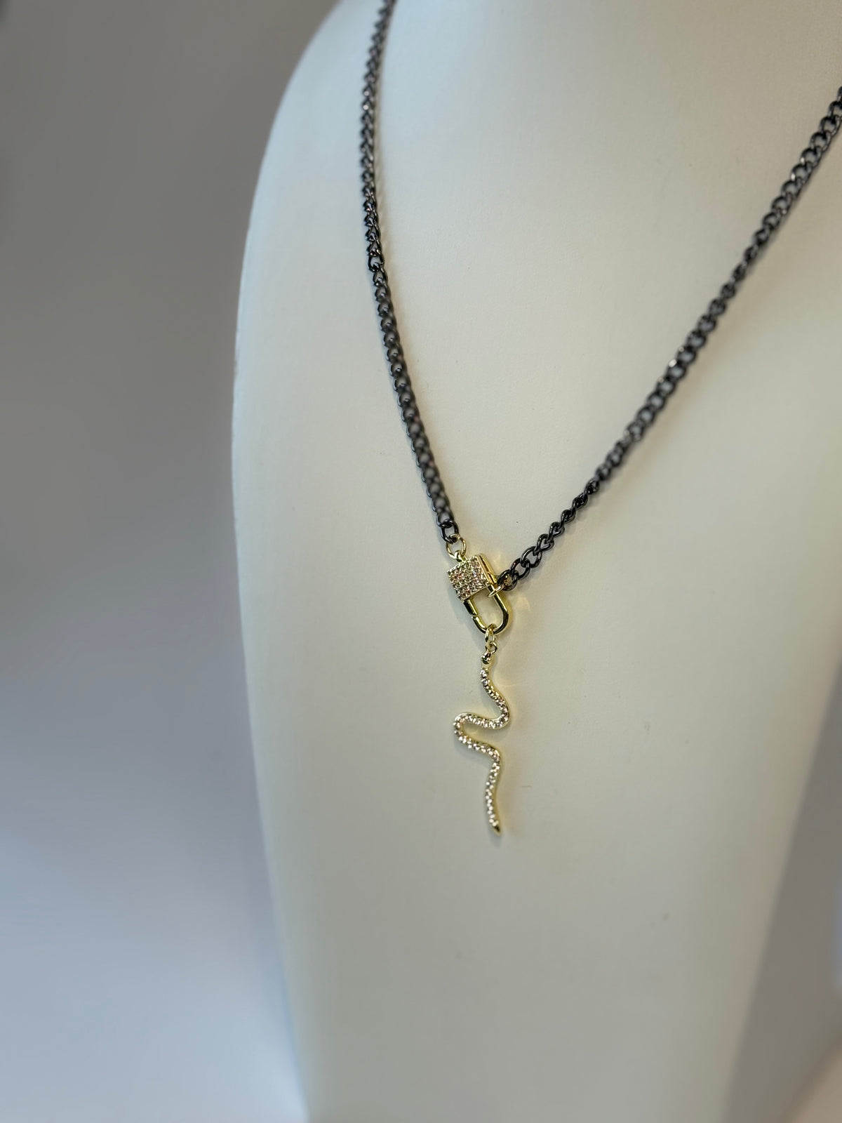 Gunmetal & Gold Locket